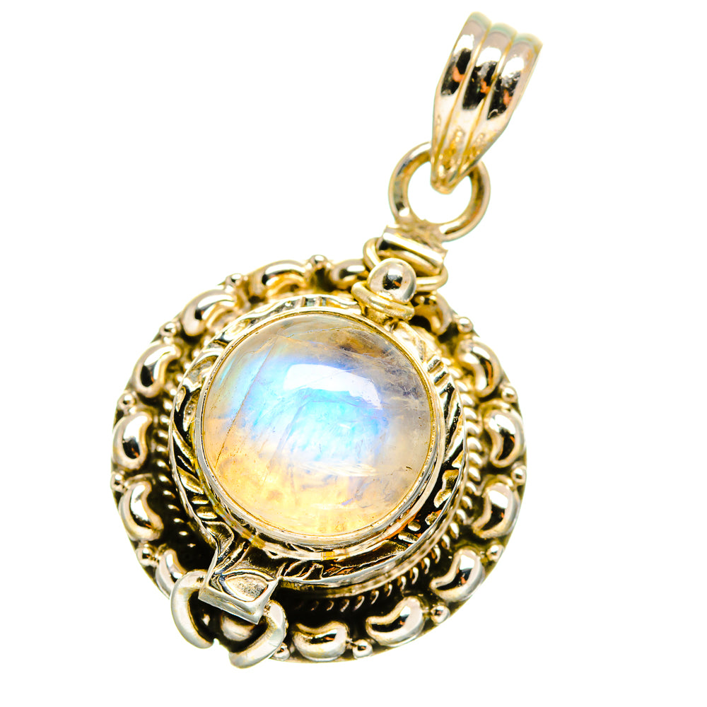 Rainbow Moonstone Pendants handcrafted by Ana Silver Co - PD14842