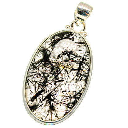 Tourmalinated Quartz Pendants handcrafted by Ana Silver Co - PD14847