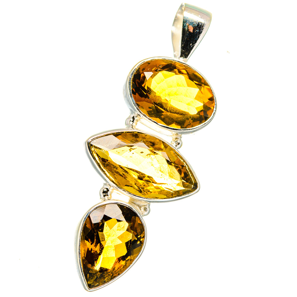 Mandarin Citrine Pendants handcrafted by Ana Silver Co - PD14869