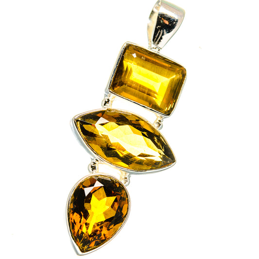 Mandarin Citrine Pendants handcrafted by Ana Silver Co - PD14870