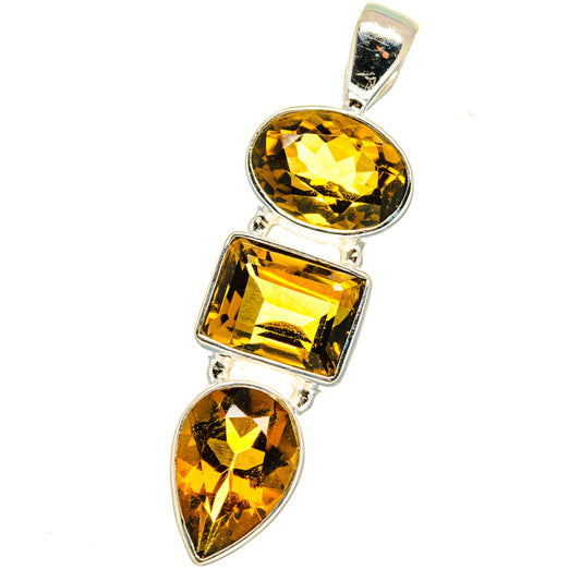 Mandarin Citrine Pendants handcrafted by Ana Silver Co - PD14872
