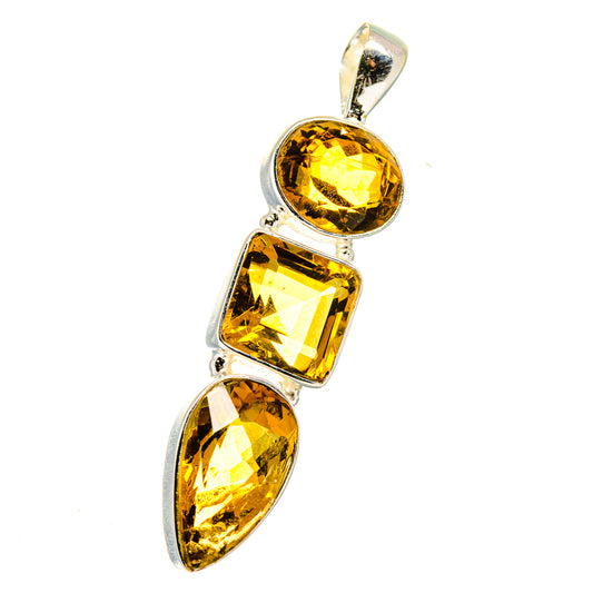 Mandarin Citrine Pendants handcrafted by Ana Silver Co - PD14873