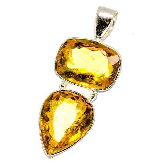 Mandarin Citrine Pendants handcrafted by Ana Silver Co - PD14875