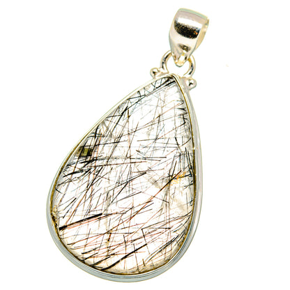 Tourmalinated Quartz Pendants handcrafted by Ana Silver Co - PD14887