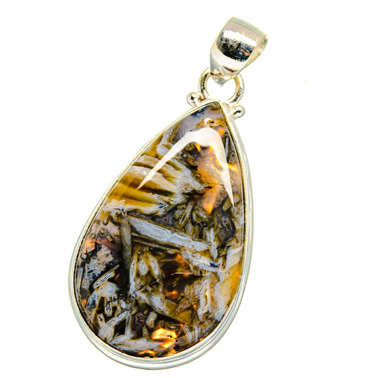 Turkish Tube Agate Pendants handcrafted by Ana Silver Co - PD14893