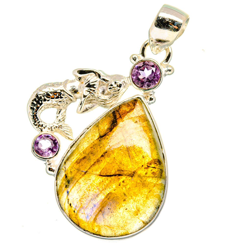 Labradorite Pendants handcrafted by Ana Silver Co - PD14894