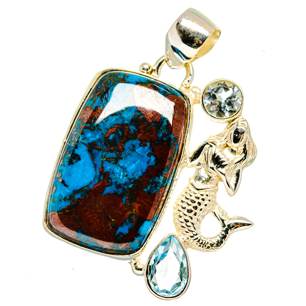 Shattuckite Pendants handcrafted by Ana Silver Co - PD14907