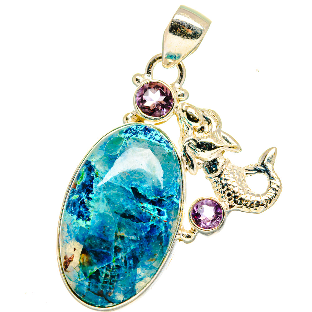 Shattuckite Pendants handcrafted by Ana Silver Co - PD14909