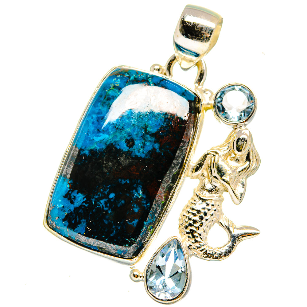 Shattuckite Pendants handcrafted by Ana Silver Co - PD14913