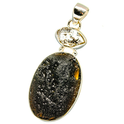 Tektite Pendants handcrafted by Ana Silver Co - PD14924