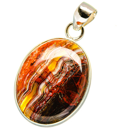Crazy Lace Agate Pendants handcrafted by Ana Silver Co - PD14934