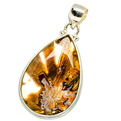 Turkish Tube Agate Pendants handcrafted by Ana Silver Co - PD14935