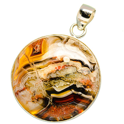 Crazy Lace Agate Pendants handcrafted by Ana Silver Co - PD14936