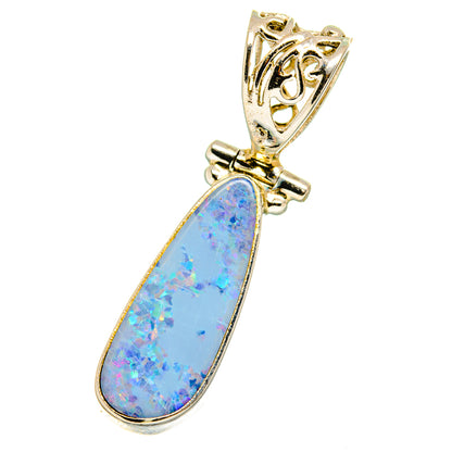 Synthetic Fire Opal Pendants handcrafted by Ana Silver Co - PD14944