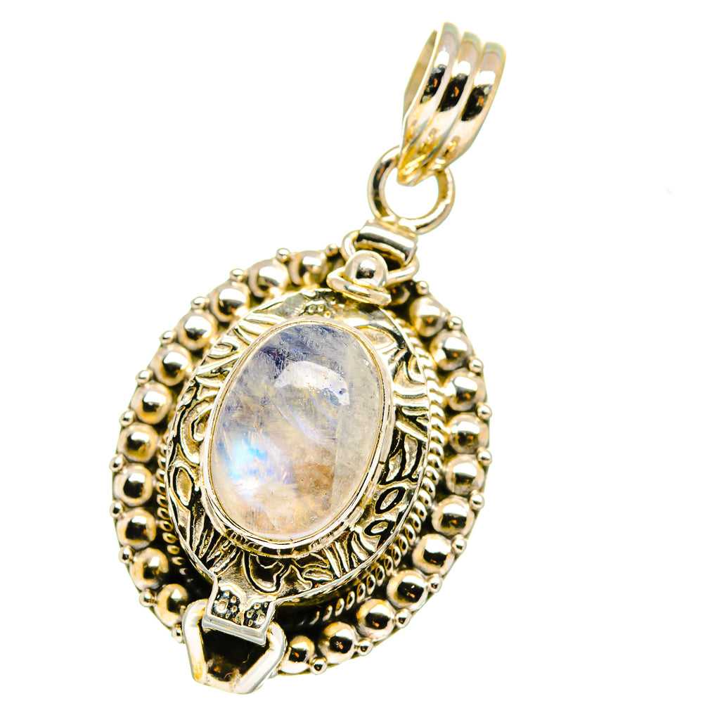 Rainbow Moonstone Pendants handcrafted by Ana Silver Co - PD14948