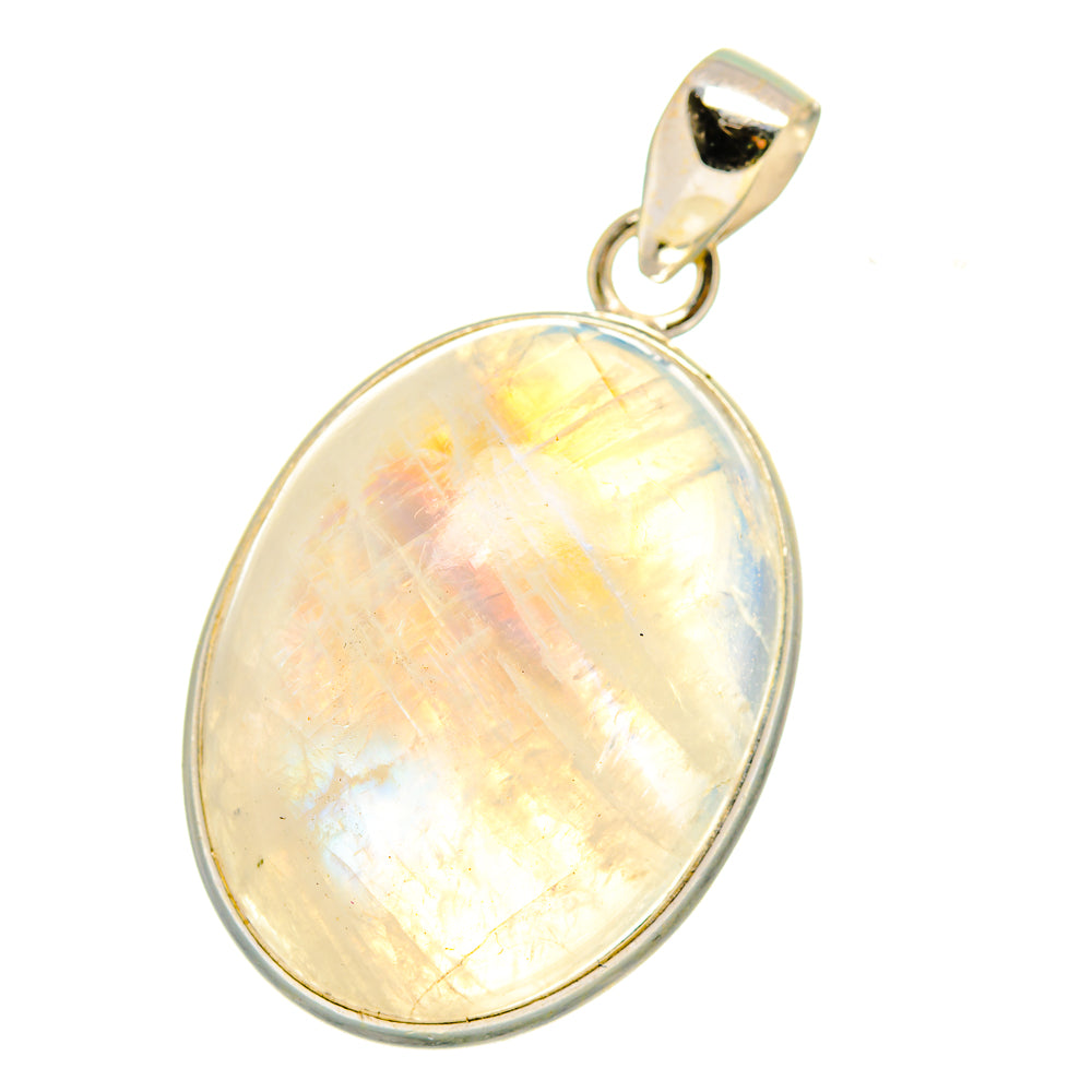 Rainbow Moonstone Pendants handcrafted by Ana Silver Co - PD14965