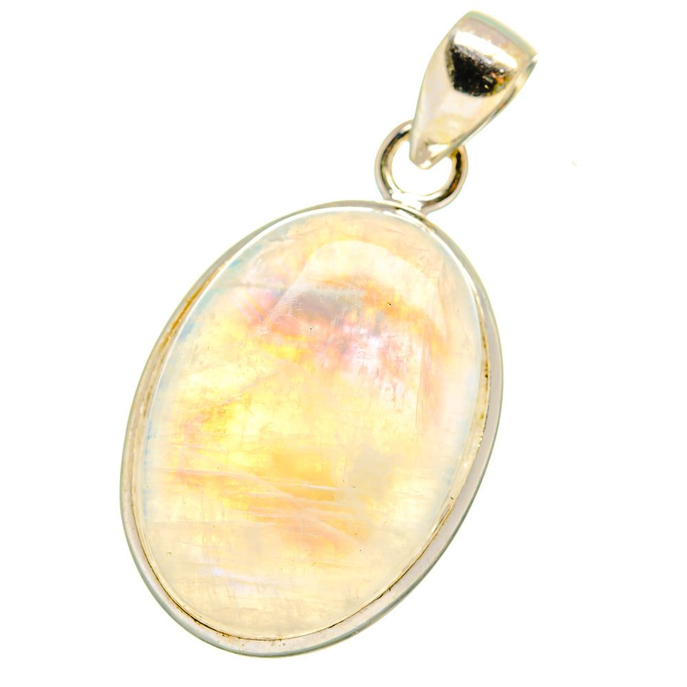 Rainbow Moonstone Pendants handcrafted by Ana Silver Co - PD14967
