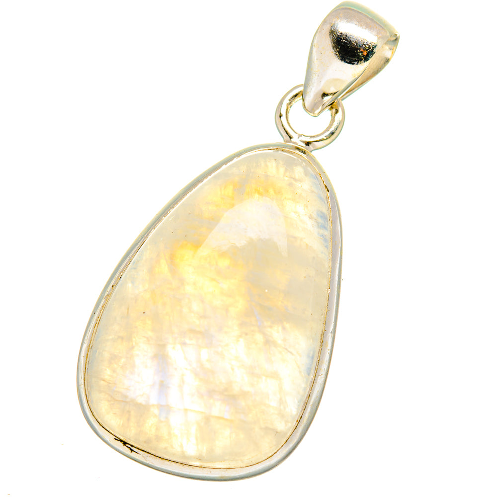 Rainbow Moonstone Pendants handcrafted by Ana Silver Co - PD14969