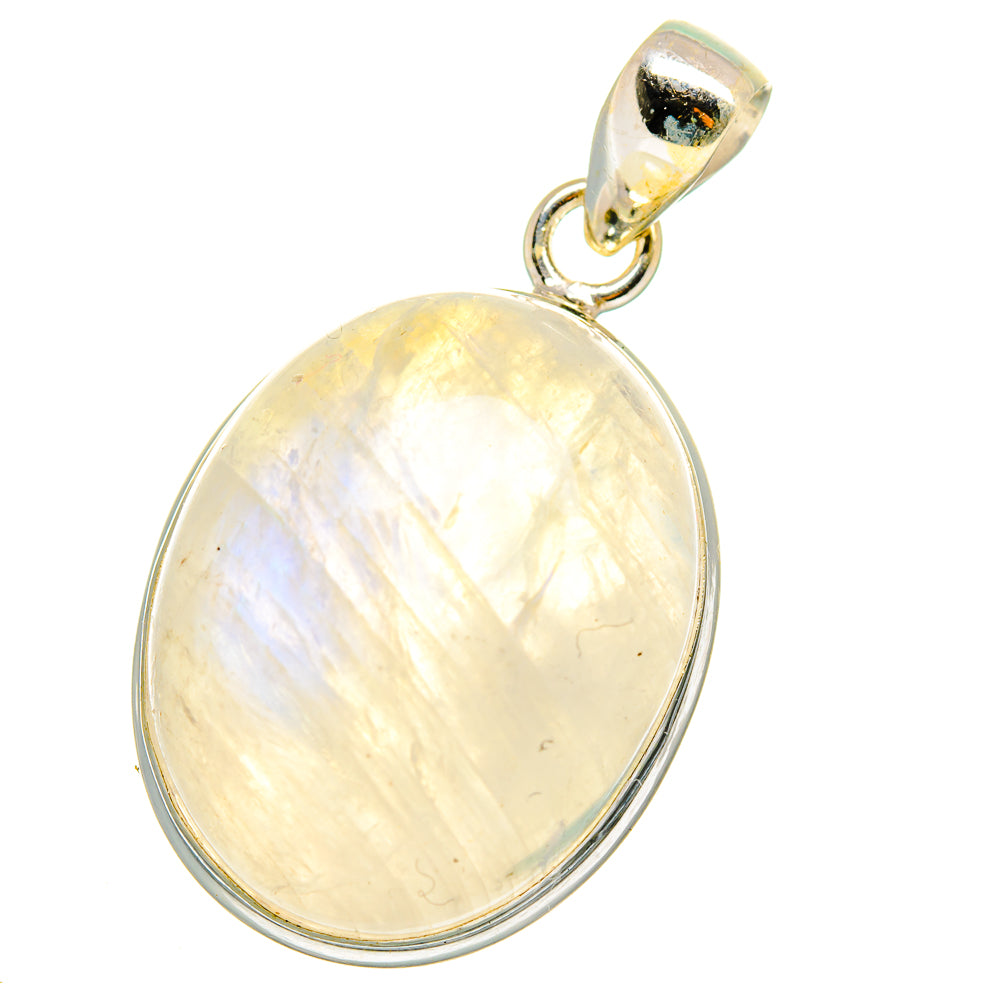 Rainbow Moonstone Pendants handcrafted by Ana Silver Co - PD14973