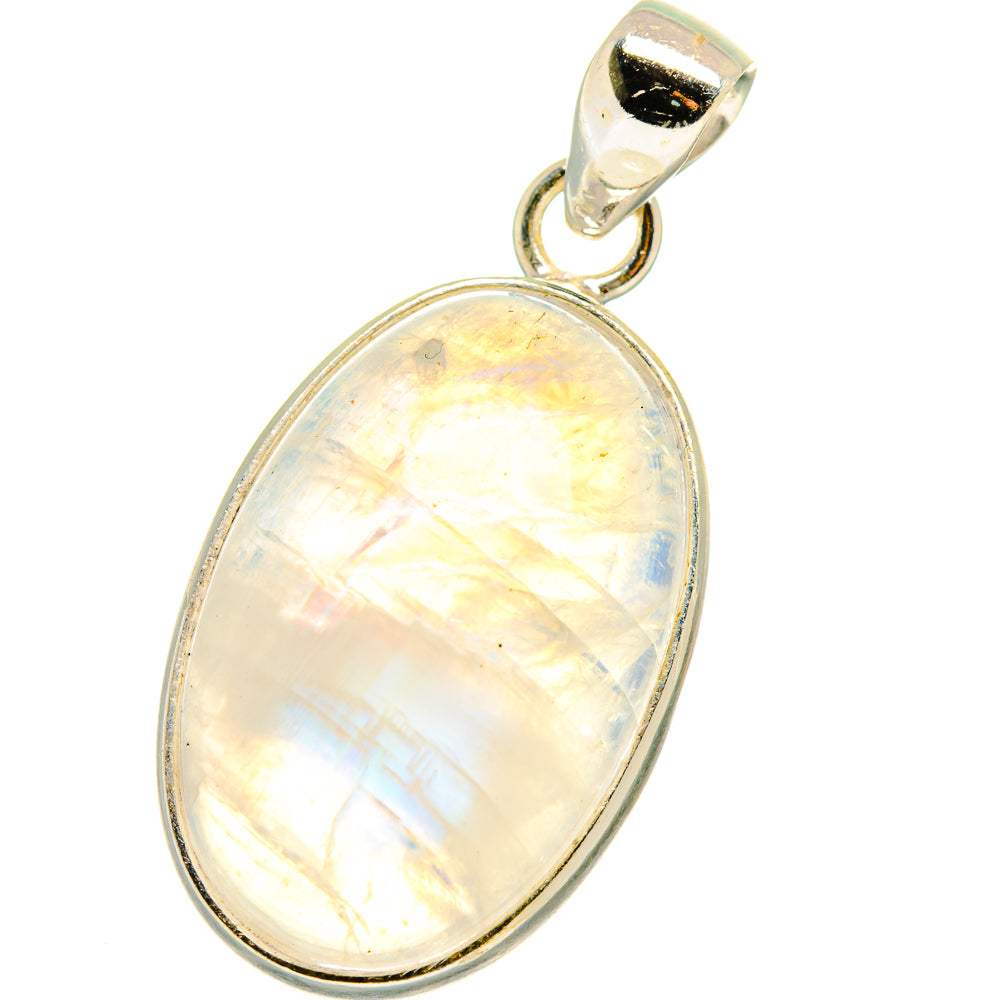 Rainbow Moonstone Pendants handcrafted by Ana Silver Co - PD14974