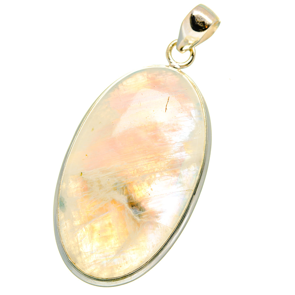 Rainbow Moonstone Pendants handcrafted by Ana Silver Co - PD14982