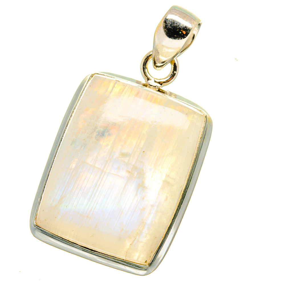 Rainbow Moonstone Pendants handcrafted by Ana Silver Co - PD14983