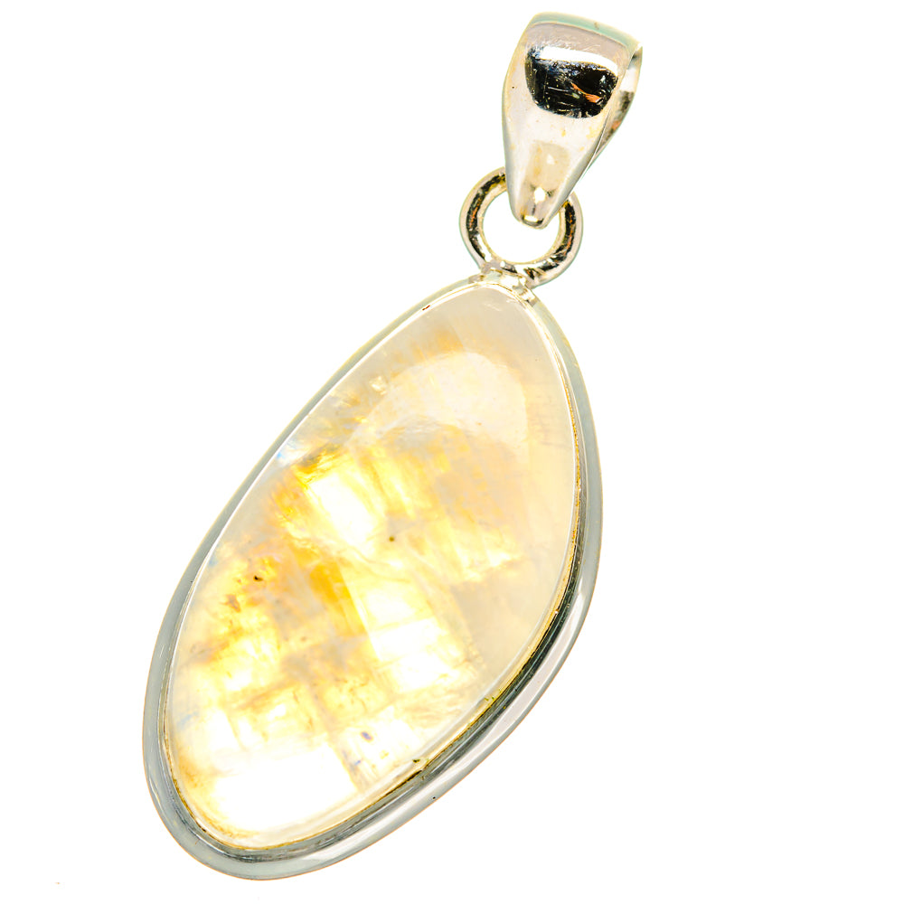 Rainbow Moonstone Pendants handcrafted by Ana Silver Co - PD14986