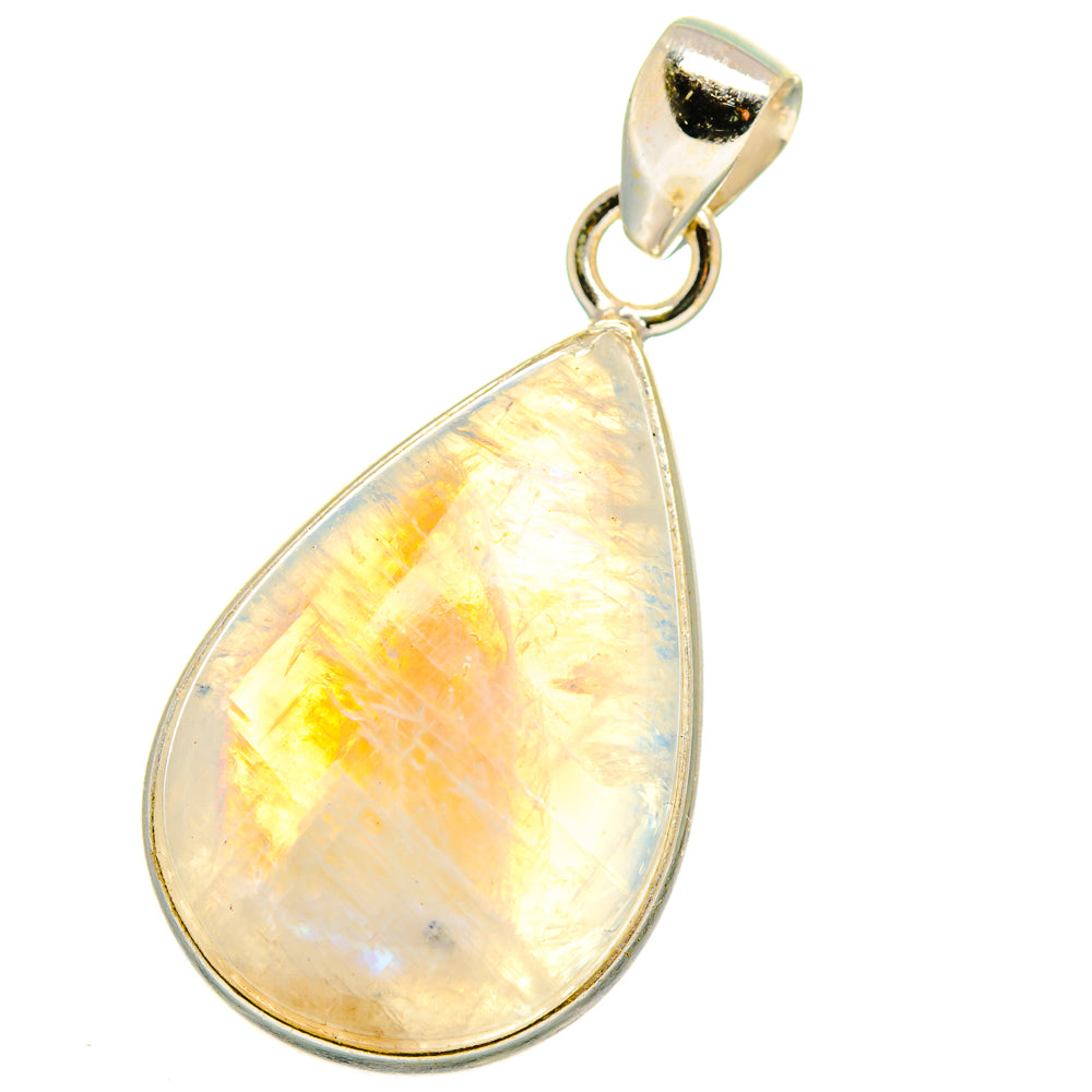 Rainbow Moonstone Pendants handcrafted by Ana Silver Co - PD14988
