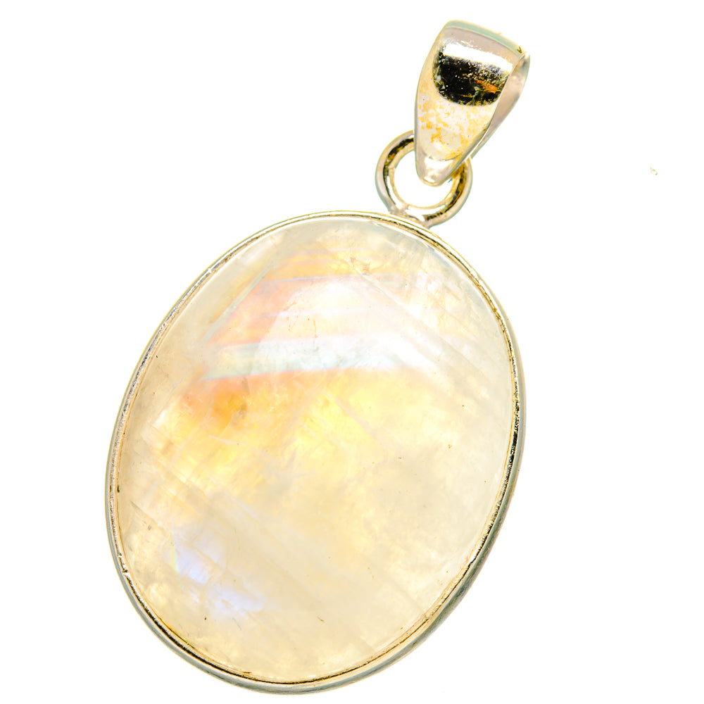 Rainbow Moonstone Pendants handcrafted by Ana Silver Co - PD15005