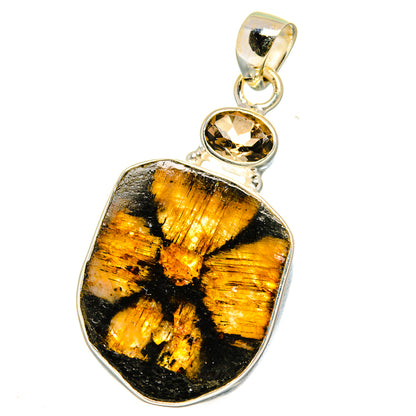 Chiastolite Pendants handcrafted by Ana Silver Co - PD15054