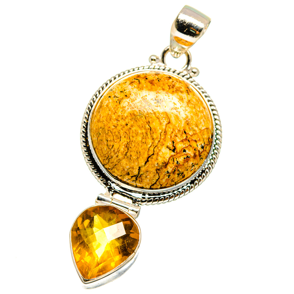 Picture Jasper Pendants handcrafted by Ana Silver Co - PD15063