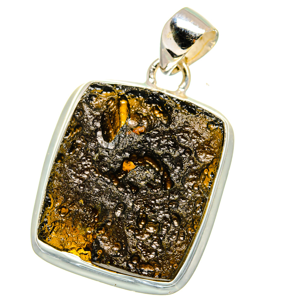 Tektite Pendants handcrafted by Ana Silver Co - PD15065