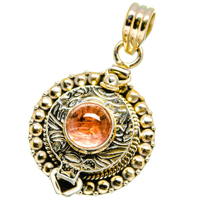 Pink Tourmaline Pendants handcrafted by Ana Silver Co - PD15089
