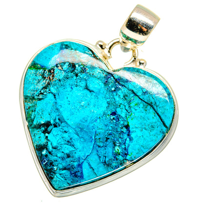 Chrysocolla Pendants handcrafted by Ana Silver Co - PD15095