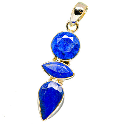 Lapis Lazuli Pendants handcrafted by Ana Silver Co - PD15108