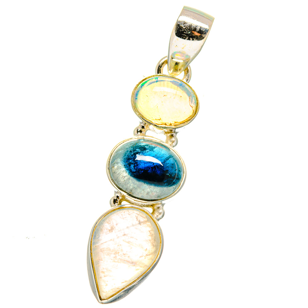 Rainbow Moonstone Pendants handcrafted by Ana Silver Co - PD15114