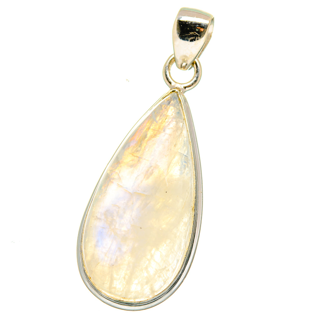 Rainbow Moonstone Pendants handcrafted by Ana Silver Co - PD15120