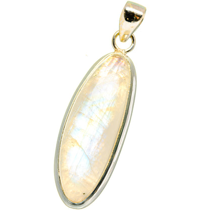 Rainbow Moonstone Pendants handcrafted by Ana Silver Co - PD15123