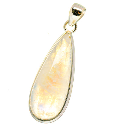 Rainbow Moonstone Pendants handcrafted by Ana Silver Co - PD15128