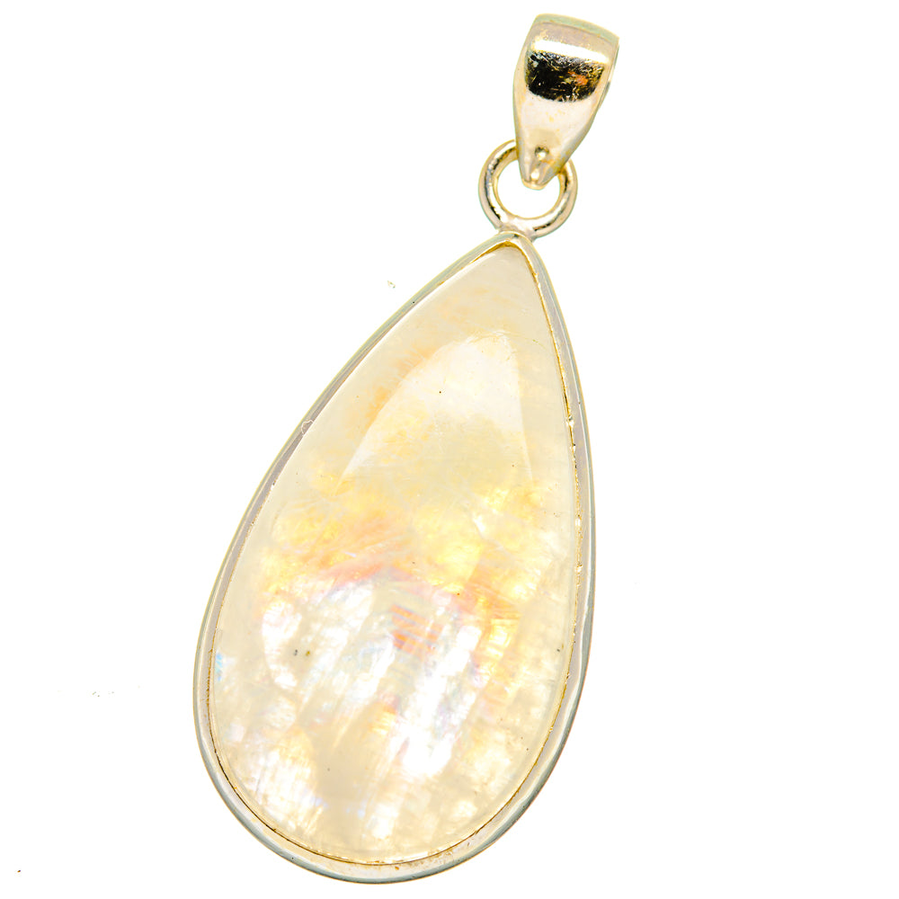 Rainbow Moonstone Pendants handcrafted by Ana Silver Co - PD15129