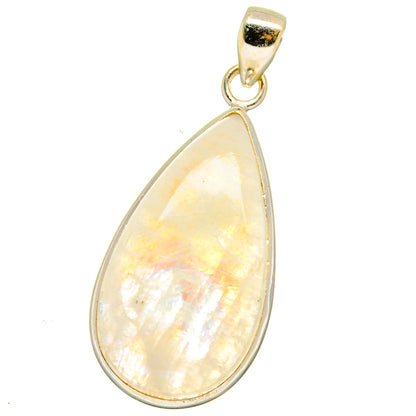 Rainbow Moonstone Pendants handcrafted by Ana Silver Co - PD15129