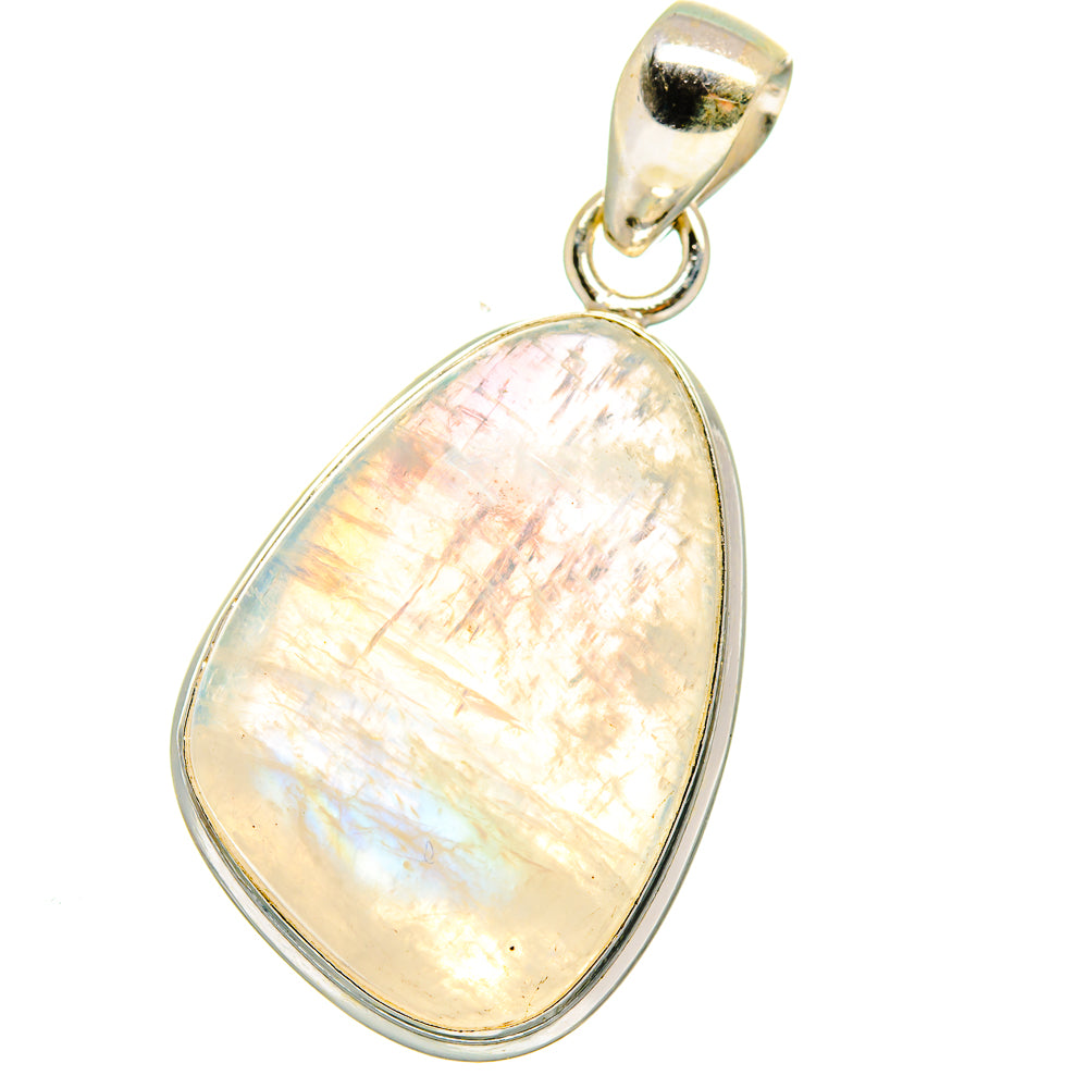 Rainbow Moonstone Pendants handcrafted by Ana Silver Co - PD15130