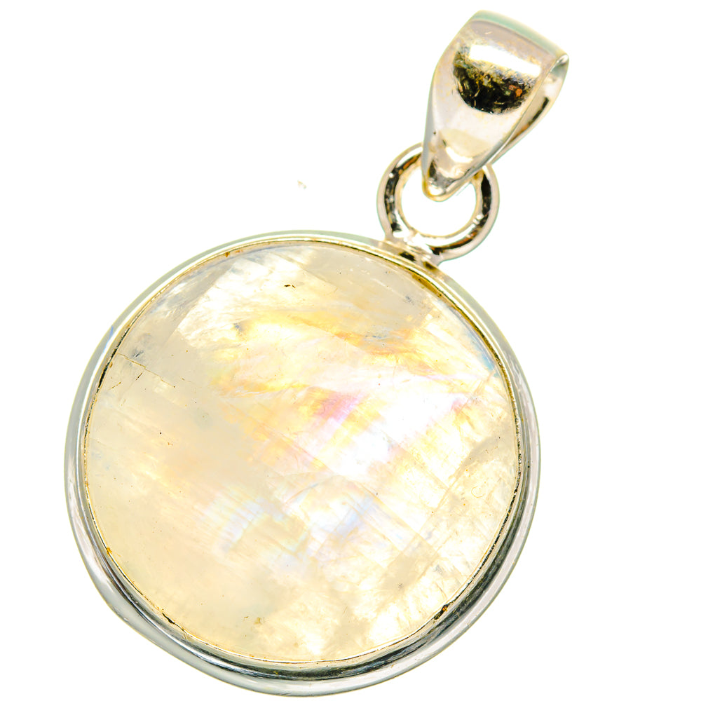Rainbow Moonstone Pendants handcrafted by Ana Silver Co - PD15132
