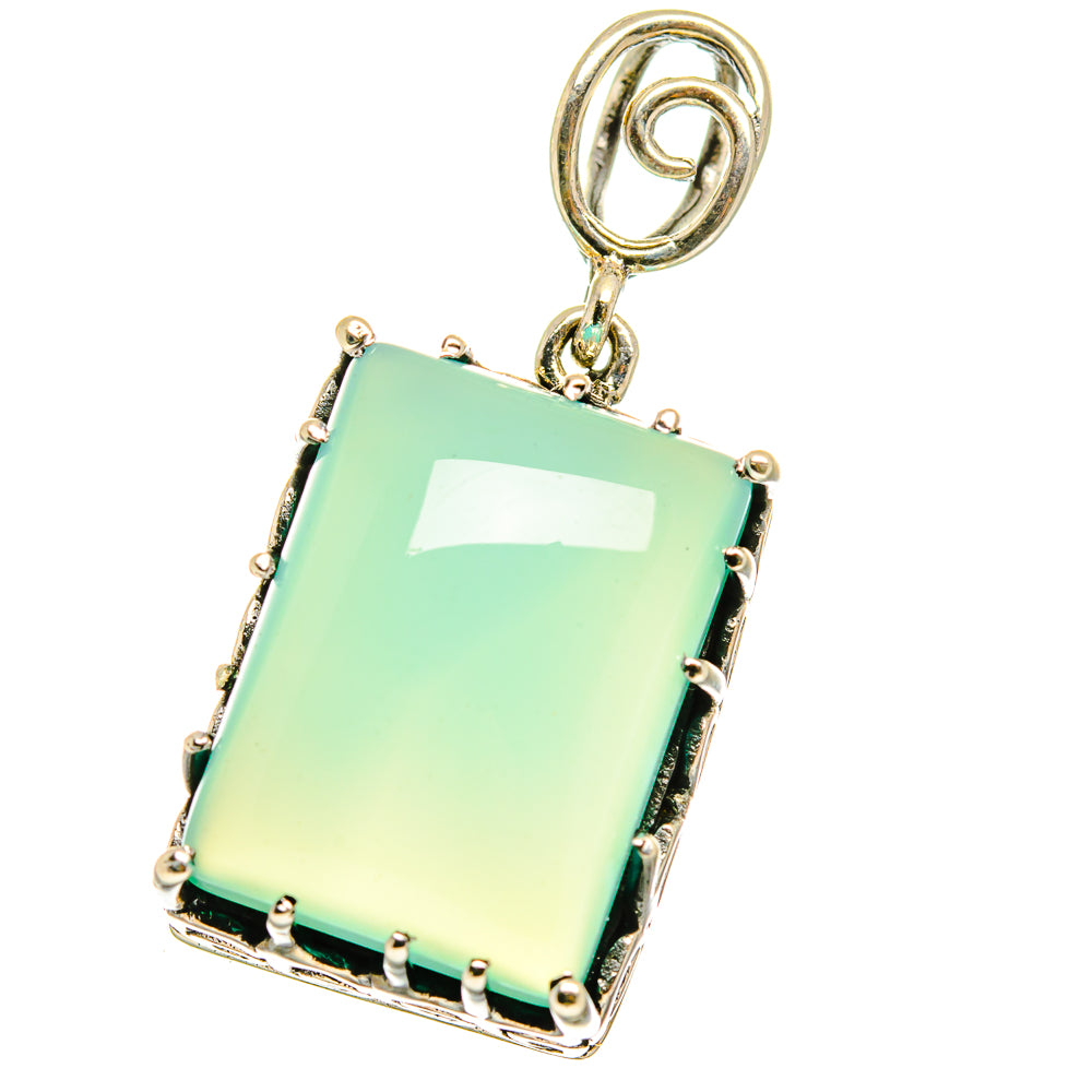 Aqua Chalcedony Pendants handcrafted by Ana Silver Co - PD15143