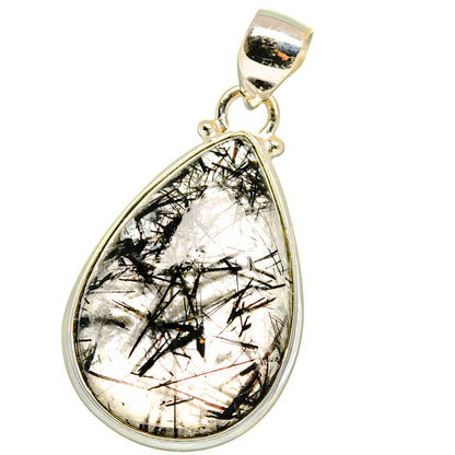 Tourmalinated Quartz Pendants handcrafted by Ana Silver Co - PD15144