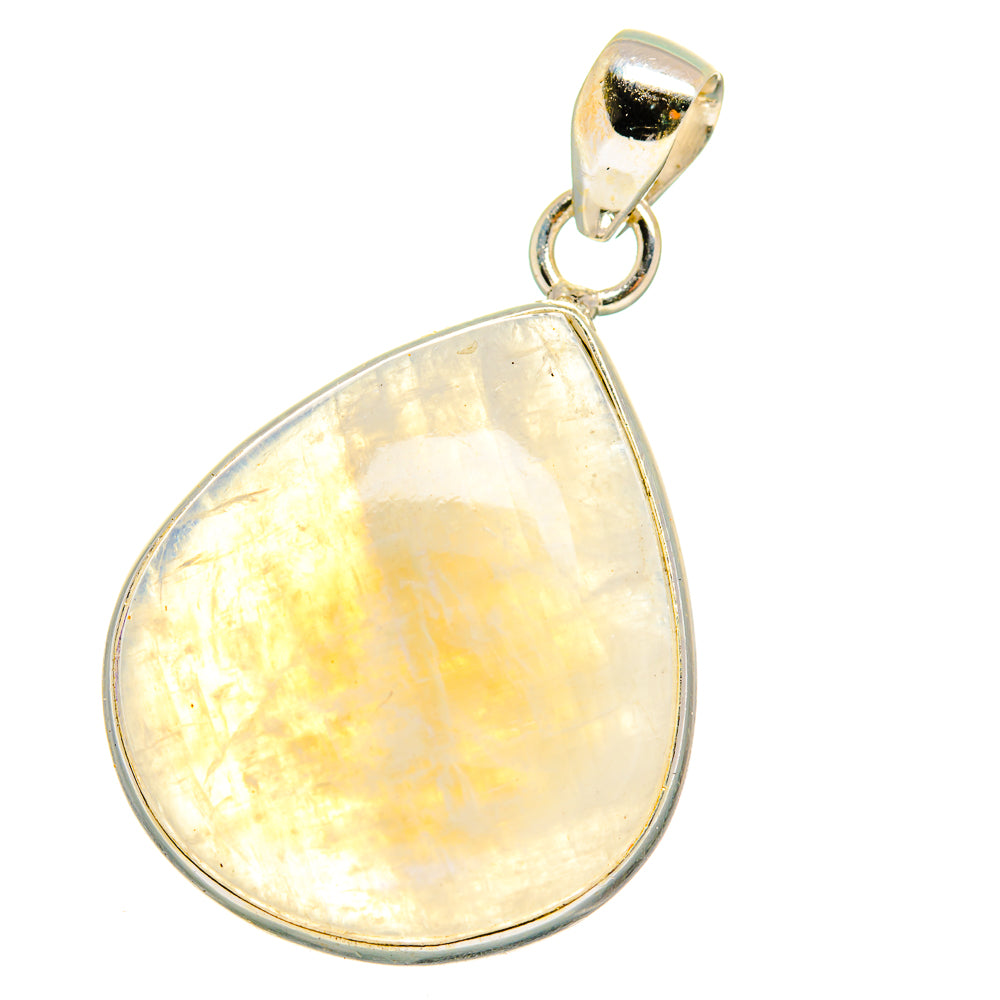 Rainbow Moonstone Pendants handcrafted by Ana Silver Co - PD15153