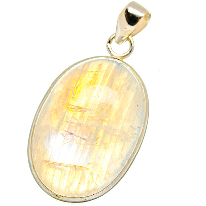 Rainbow Moonstone Pendants handcrafted by Ana Silver Co - PD15160
