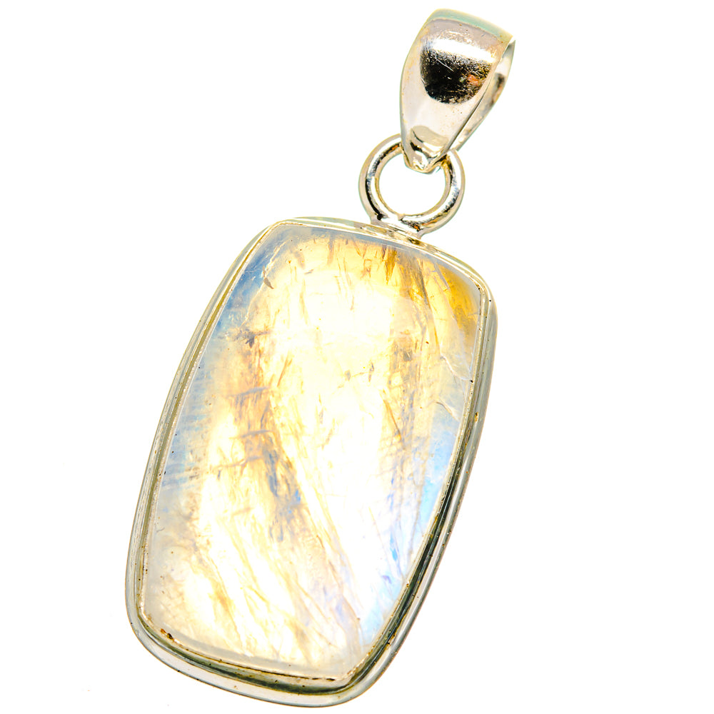 Rainbow Moonstone Pendants handcrafted by Ana Silver Co - PD15161