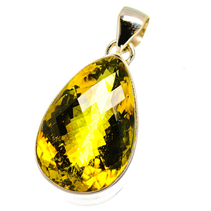 Olive Quartz Pendants handcrafted by Ana Silver Co - PD15192