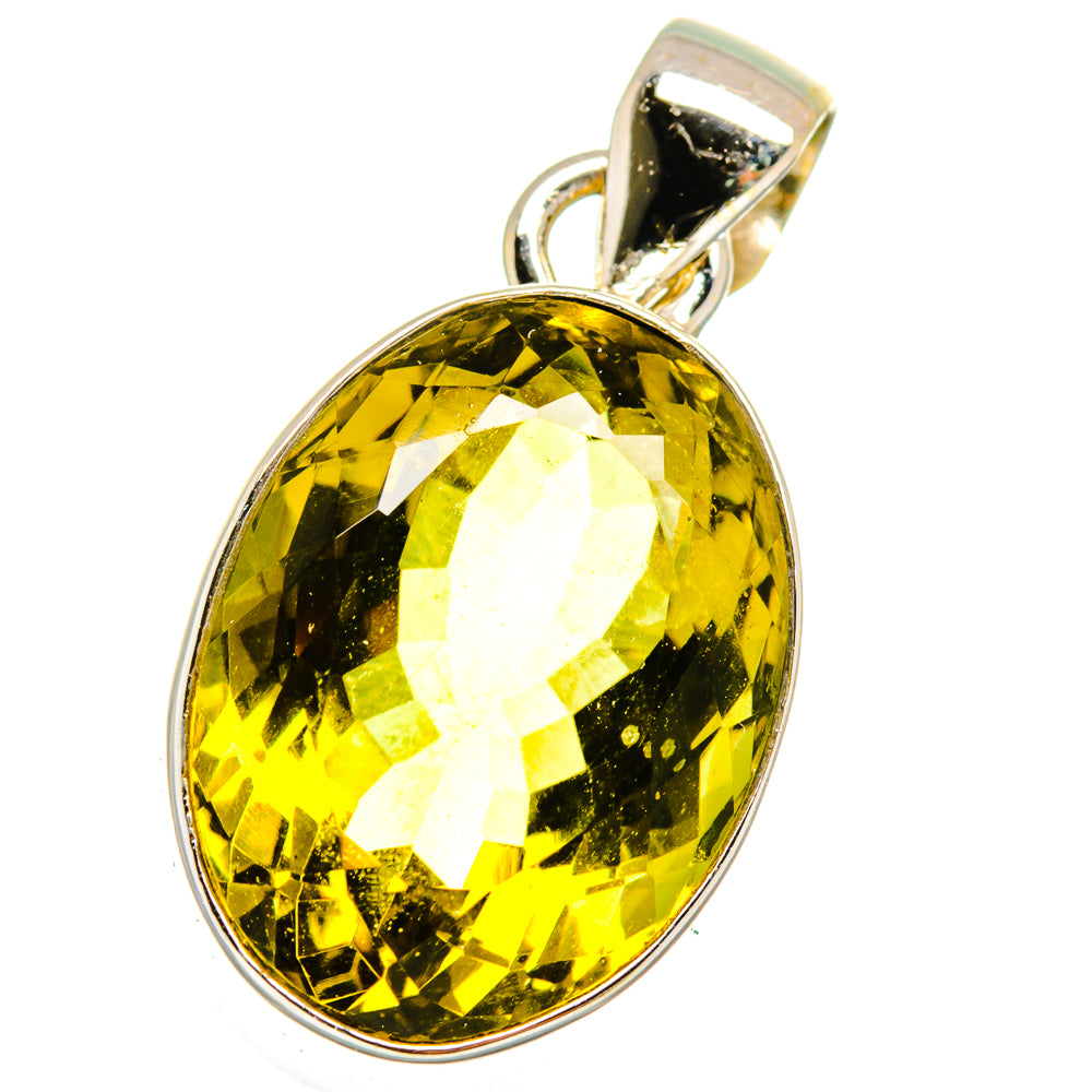 Olive Quartz Pendants handcrafted by Ana Silver Co - PD15194